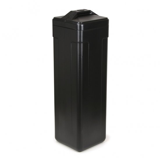 BT1138S-C Brine Tank, 11x11x38\", Square Charcoal w/ Blow Molded Cover