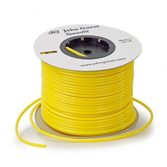 PT03-S-YELLOW 3/8\" Poly Tubing, Per 500 ft