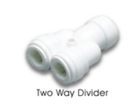 ATWD 0607W (TWD-Two Way Divider) 3/8" Tube in 1/2" Tube out