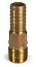 HB10MA 1\" Male Adapter Heavy Brass Insert Fittings